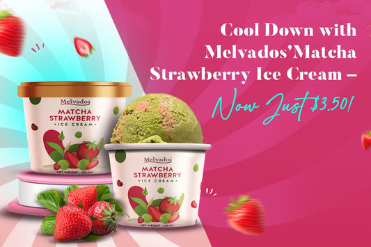 Cool Down with Melvados’ Matcha Strawberry Ice Cream – Now Just $3.50!