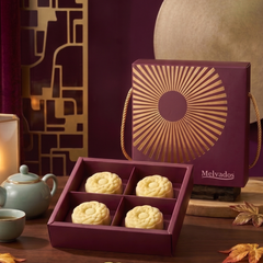 MSW Black Gold Durian Snowskin Mooncake - 4pcs