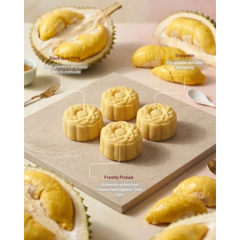 MSW Black Gold Durian Snowskin Mooncake - 4pcs
