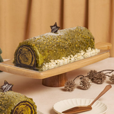 Pistachio Raspberry Log Cake - 1kg