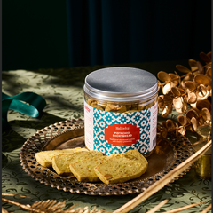 Pistachio Shortbread Cookies - No Sugar Added | Premium Eggless Shortbread