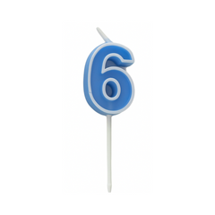 Number Candle 1pcs [Six]