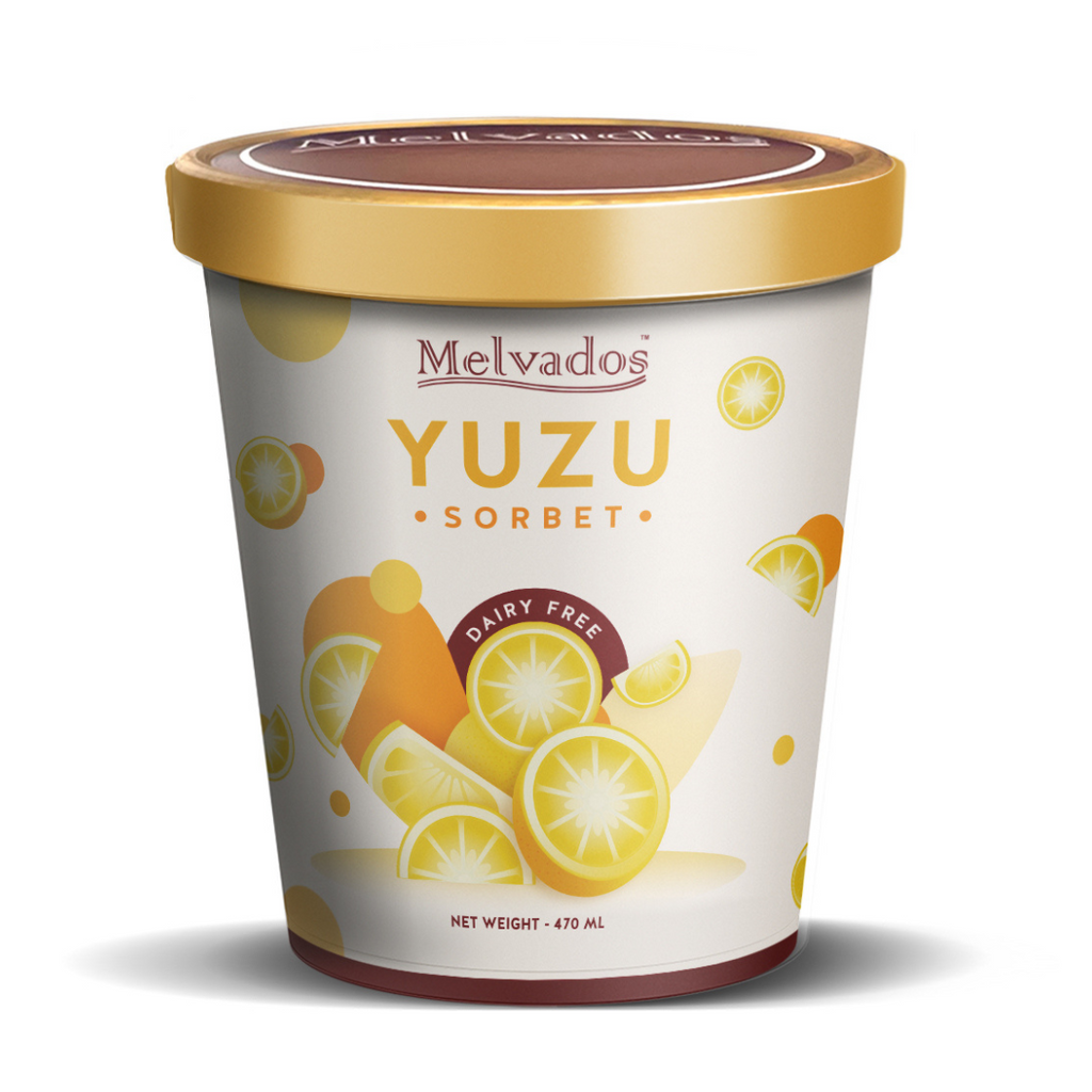 【Yuzu】 Yuzu Sorbet - Citrusy and Refreshing Yuzu Sorbet