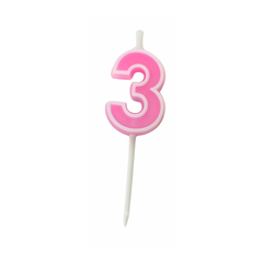 Number Candle 1pcs [Three]