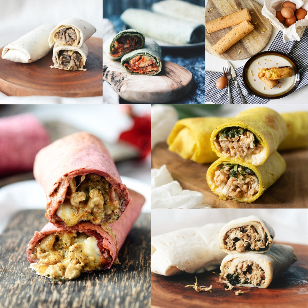Assorted Wraps 6pcs – Melvados Savory Selection