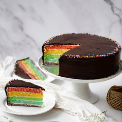 Chocolate Rainbow Cake