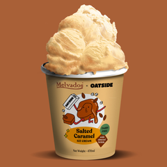 Melvados X OATSIDE Salted Caramel Ice Cream 470ml