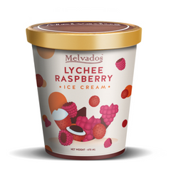 Lychee Raspberry Ice Cream - 470ml