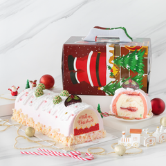 Coming Soon! Strawberry Lychee Log Cake - 500g