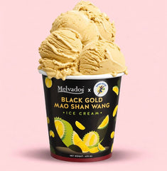 Melvados Black Gold Mao Shan Wang Durian Ice Cream - 470ml
