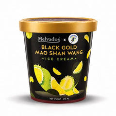 Melvados Black Gold Mao Shan Wang Durian Ice Cream - 470ml