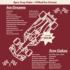 F1 Viewing Bundle: 4Pcs Tray + 470ml Ice Cream