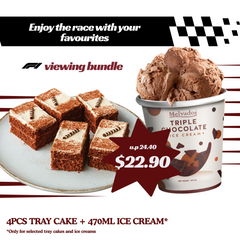 F1 Viewing Bundle: 4Pcs Tray + 470ml Ice Cream
