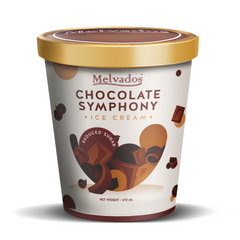 [Reduced Sugar] Chocolate Symphony Ice Cream - 470ml