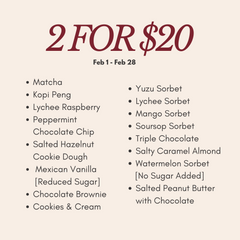 2 for $20 Ice Cream Bundle