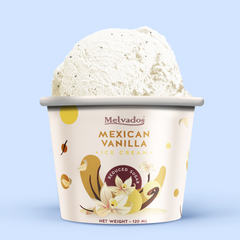 [Reduced Sugar] Mexican Vanilla Ice Cream - 120ml