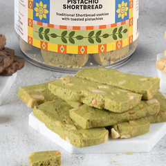 Pistachio Shortbread (No Sugar Added)