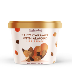 Salty Caramel and Almonds Ice Cream - 120ml