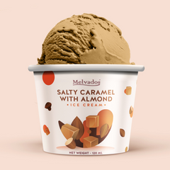 Salty Caramel and Almonds Ice Cream - 120ml