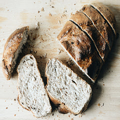 Walnut Shallot Bread - Sliced Loaf