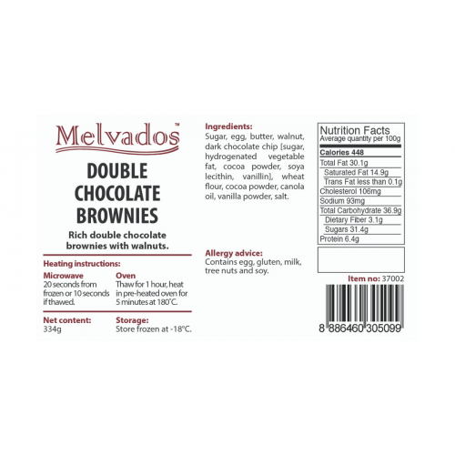 Double Chocolate Brownie - 4pcs
