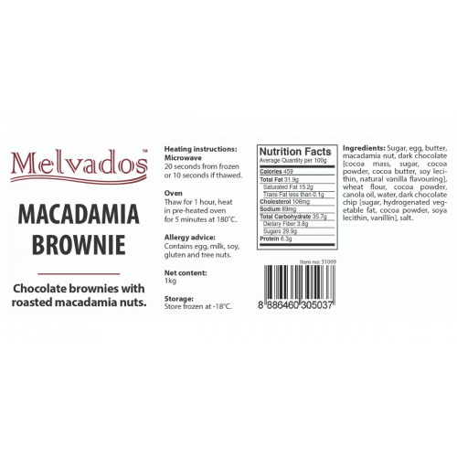 Macadamia Brownie - 10pcs